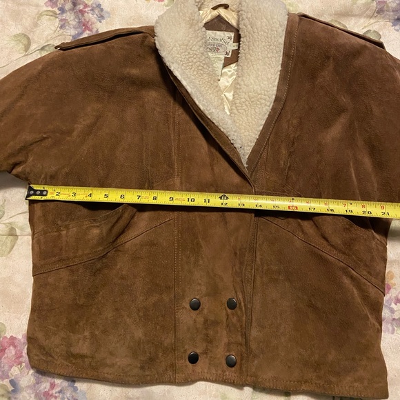 Smart Set Leather Suede Coat Size M - Picture 6 of 13